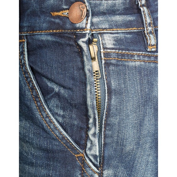 Skinny denim destructed overalls - Picture 3 of 4